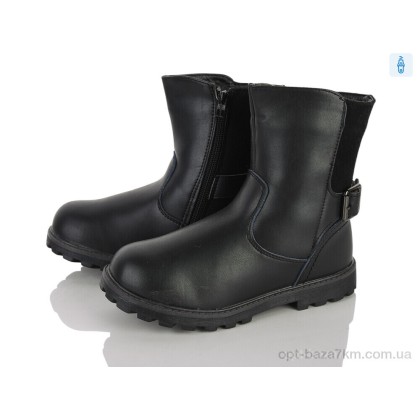 Ботинки детские "Clibee-ShoSho" H66 black, (р.р. 31-36), Китай, от 6 шт.
