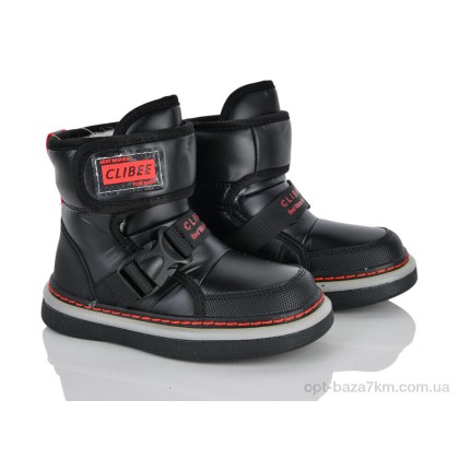 Дутики детские "Clibee-ShoSho" HB526 black-red, (р.р. 27-32), Китай, от 6 шт. Дутики детские "Clibee-ShoSho" HB526 black-red, (р.р. 27-32), Китай, от 6 шт.
