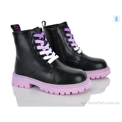 Ботинки детские "Clibee-ShoSho" HB380 black, (р.р. 26-31), Китай, от 6 шт.