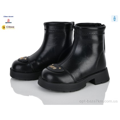 Черевики дитячі "Clibee-Doremi" ABC101B black зима, (р.р. 25-30), Китай, від 8 шт. Черевики дитячі "Clibee-Doremi" ABC101B black зима, (р.р. 25-30), Китай, від 8 шт.