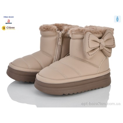 Ботинки детские "Clibee-Doremi" ABC5352 beige, (р.р. 26-33), Китай, от 8 шт.