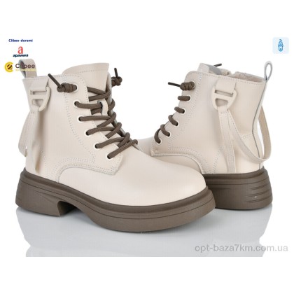 Ботинки детские "Clibee-Doremi" ABD1053 beige, (р.р. 32-37), Китай, от 8 шт.