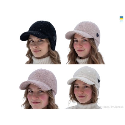 Кепка жіноча "Mabi" 1191 mix, (р.р. One size), Україна, від 4 шт. Кепка жіноча "Mabi" 1191 mix, (р.р. One size), Україна, від 4 шт.