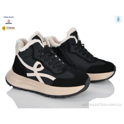 Черевики дитячі "Clibee-Doremi" ABC0243 black, (р.р. 33-38), Китай, від 8 шт. Черевики дитячі "Clibee-Doremi" ABC0243 black, (р.р. 33-38), Китай, від 8 шт.