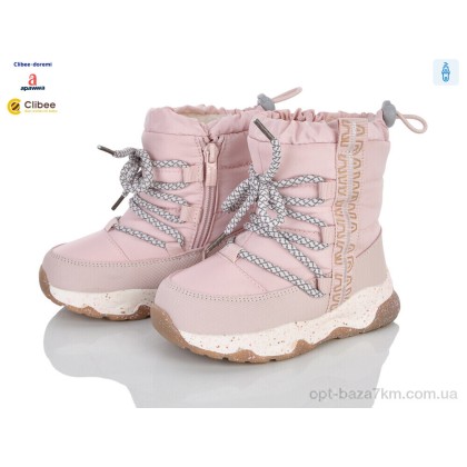 Дутики дитячі "Clibee-Doremi" AB0136 pink, (р.р. 23-28), Китай, від 8 шт.