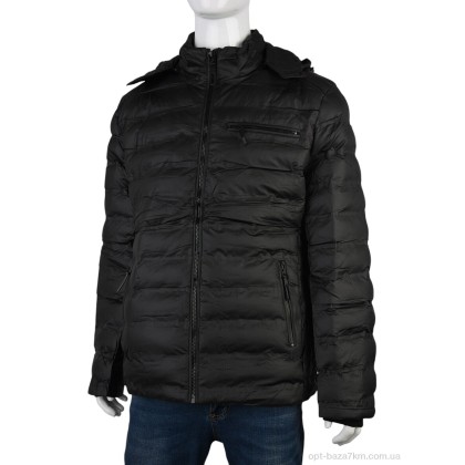 Куртка мужская "Мир" 4614-5822 black, (р.р. 48-56), Китай, от 5 шт.