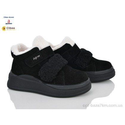 Черевики дитячі "Clibee-Doremi" AB0323 black, (р.р. 33-38), Китай, від 8 шт. Черевики дитячі "Clibee-Doremi" AB0323 black, (р.р. 33-38), Китай, від 8 шт.