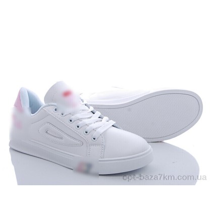Кроссовки женские "CR" F90L white-pink, (р.р. 35-40), Китай, от 8 шт.
