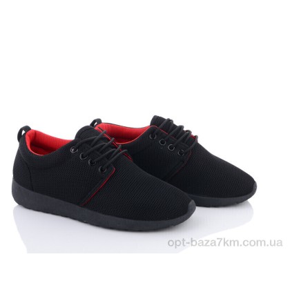 Кроссовки женские "Violeta" 4-308 black-red, (р.р. 36-40), Китай, от 6 шт.