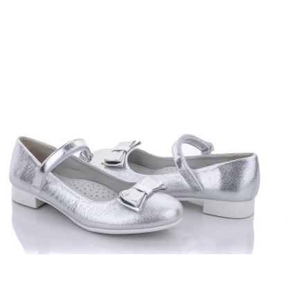Туфлі дитячі "Clibee" D86 silver, (р.р. 32-37), Китай, від 6 шт. Туфлі дитячі "Clibee" D86 silver, (р.р. 32-37), Китай, від 6 шт.