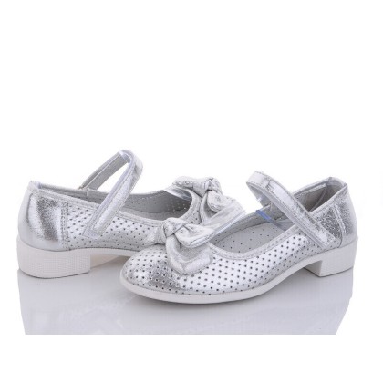 Туфлі дитячі "Clibee" D105 silver, (р.р. 32-37), Китай, від 6 шт. Туфлі дитячі "Clibee" D105 silver, (р.р. 32-37), Китай, від 6 шт.