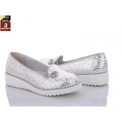 Туфлі дитячі "Clibee" D530 silver, (р.р. 32-37), Китай, від 6 шт. Туфлі дитячі "Clibee" D530 silver, (р.р. 32-37), Китай, від 6 шт.