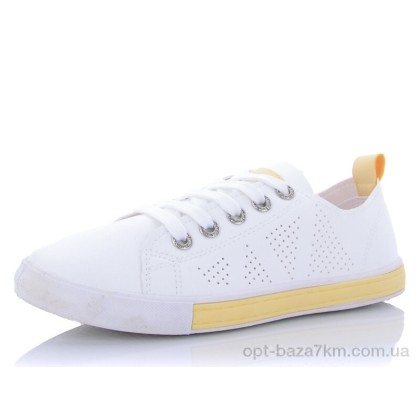 Кроссовки женские "YUEMINGZHU" HB53 white-yellow, (р.р. 36-41), Китай, от 12 шт. Кроссовки женские "YUEMINGZHU" HB53 white-yellow, (р.р. 36-41), Китай, от 12 шт.