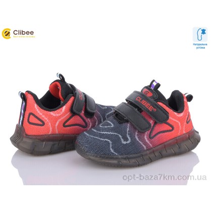 Кроссовки детские "Clibee" F6 black-red, (р.р. 22-27), Китай, от 6 шт. Кроссовки детские "Clibee" F6 black-red, (р.р. 22-27), Китай, от 6 шт.