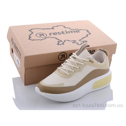 Кроссовки женские "Restime" JWL21570 beige-coffee, (р.р. 36-41), Китай, от 8 шт. Кроссовки женские "Restime" JWL21570 beige-coffee, (р.р. 36-41), Китай, от 8 шт.