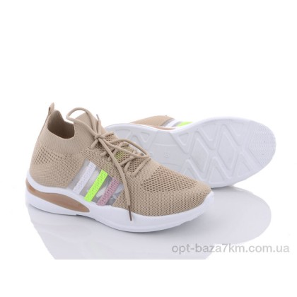Кроссовки женские "Violeta" 45-74 beige, (р.р. 36-41), Китай, от 8 шт.