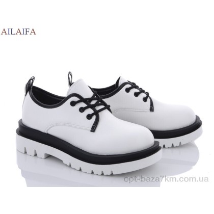 Туфли женские "Ailaifa" N14 white пена, (р.р. 36-41), Китай, от 6 шт.