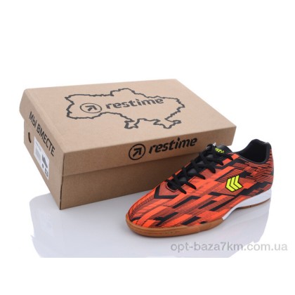 Футбольне взуття чоловіче "Restime" DMB21419 black-orange, (р.р. 41-45), Китай, від 8 шт. Футбольне взуття чоловіче "Restime" DMB21419 black-orange, (р.р. 41-45), Китай, від 8 шт.