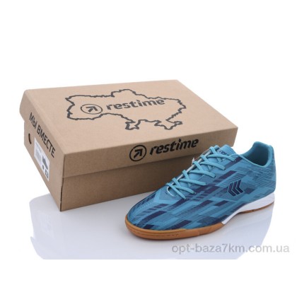 Футбольне взуття чоловіче "Restime" DMB21419 cyan-navy, (р.р. 41-45), Китай, від 8 шт. Футбольне взуття чоловіче "Restime" DMB21419 cyan-navy, (р.р. 41-45), Китай, від 8 шт.