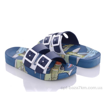 Шльопанці дитячі "Violeta" 11379 blue-khaki, (р.р. 30-35), Китай, від 6 шт. Шльопанці дитячі "Violeta" 11379 blue-khaki, (р.р. 30-35), Китай, від 6 шт.