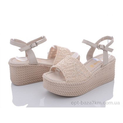 Босоніжки жіночі "Violeta" 15003 beige, (р.р. 36-40), Китай, від 8 шт.
