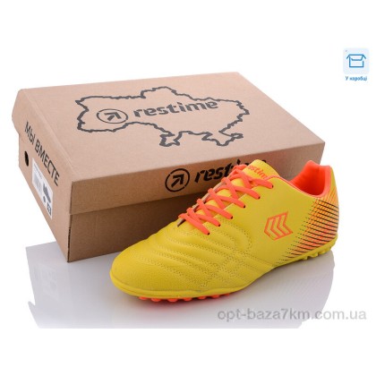 Футбольне взуття чоловіче "Restime" DM021105-1 yellow-orange-black, (р.р. 41-45), Китай, від 8 шт. Футбольне взуття чоловіче "Restime" DM021105-1 yellow-orange-black, (р.р. 41-45), Китай, від 8 шт.