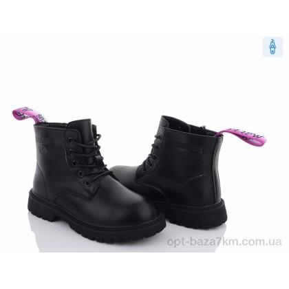 Черевики дитячі "Violeta" Y90-0279B black-purple, (р.р. 32-37), Китай, від 6 шт. Черевики дитячі "Violeta" Y90-0279B black-purple, (р.р. 32-37), Китай, від 6 шт.