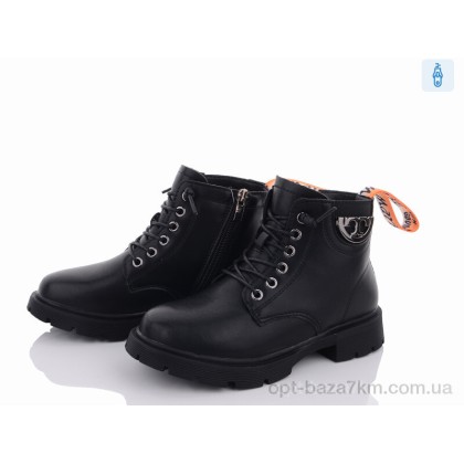 Черевики дитячі "Violeta" Y106(7603) black-orange, (р.р. 31-36), Китай, від 6 шт. Черевики дитячі "Violeta" Y106(7603) black-orange, (р.р. 31-36), Китай, від 6 шт.