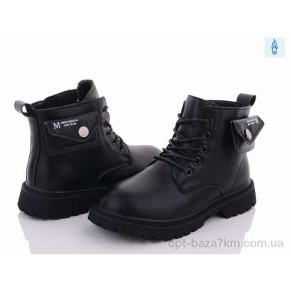 Черевики дитячі "Violeta" Y91(0290B) black, (р.р. 32-37), Китай, від 6 шт. Черевики дитячі "Violeta" Y91(0290B) black, (р.р. 32-37), Китай, від 6 шт.