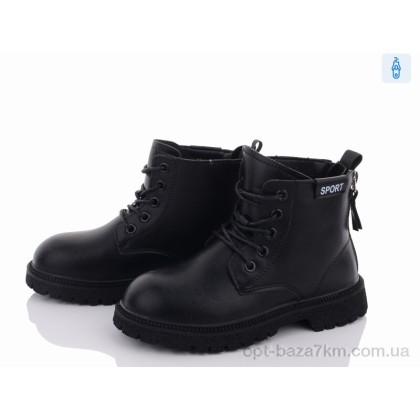 Черевики дитячі "Violeta" Y93(0346B) black, (р.р. 32-37), Китай, від 6 шт. Черевики дитячі "Violeta" Y93(0346B) black, (р.р. 32-37), Китай, від 6 шт.