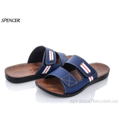 Шлепки мужские "Spencer" 10497 нубук синий, (р.р. 41-45), Китай, от 6 шт. Шлепки мужские "Spencer" 10497 нубук синий, (р.р. 41-45), Китай, от 6 шт.
