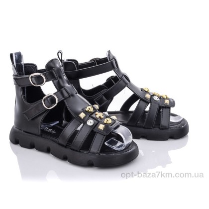 Босоножки детские "Violeta" PL8(1150B) black, (р.р. 32-37), Китай, от 6 шт. Босоножки детские "Violeta" PL8(1150B) black, (р.р. 32-37), Китай, от 6 шт.