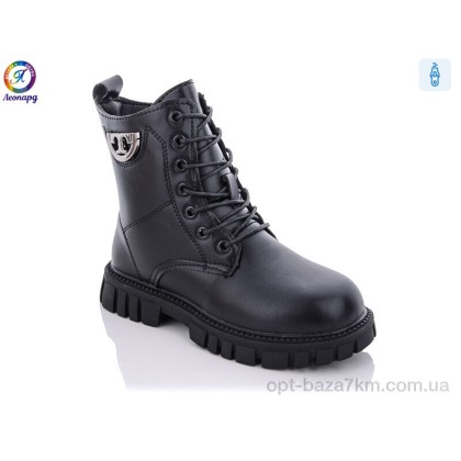 Черевики дитячі "Леопард" M29-29 black, (р.р. 32-37), Китай, від 8 шт. Черевики дитячі "Леопард" M29-29 black, (р.р. 32-37), Китай, від 8 шт.