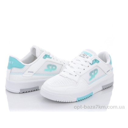Кроссовки женские "Violeta" 203-33 white-green, (р.р. 36-40), Китай, от 8 шт.