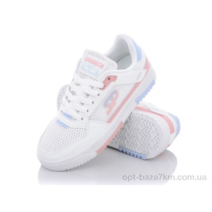 Кроссовки женские "Violeta" 203-33 white-pink, (р.р. 36-40), Китай, от 8 шт.