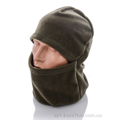 Балаклава мужская "Королева" Балаклава флис green, (р.р. One size), Китай, от 3 шт.