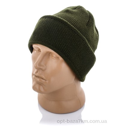 Шапка мужская "Red Hat" LEN115 green фліс, (р.р. 56-62), Китай, от 5 шт.