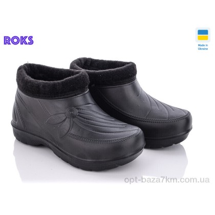 Галоши женские "Roks" Roksol 923 чорний, (р.р. 38-41), Украина, от 8 шт.