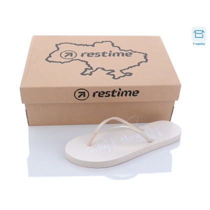 Шлепки женские "Restime" TWL22025 beige, (р.р. 36-40), Китай, от 24 шт. Шлепки женские "Restime" TWL22025 beige, (р.р. 36-40), Китай, от 24 шт.
