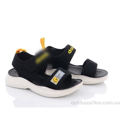 Сандали детские "Violeta" DL46(B16) black-yellow, (р.р. 26-31), Китай, от 6 шт. Сандали детские "Violeta" DL46(B16) black-yellow, (р.р. 26-31), Китай, от 6 шт.
