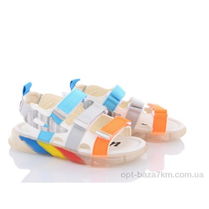 Сандали детские "Violeta" PL16(CB18122) orange-grey-blue, (р.р. 32-37), Китай, от 6 шт. Сандали детские "Violeta" PL16(CB18122) orange-grey-blue, (р.р. 32-37), Китай, от 6 шт.