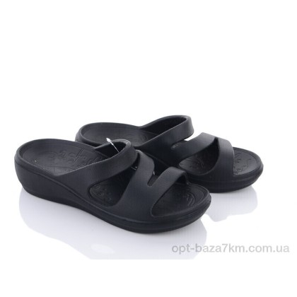 Шлепки женские "Violeta" W407-1 black, (р.р. 36-41), Китай, от 8 шт. Шлепки женские "Violeta" W407-1 black, (р.р. 36-41), Китай, от 8 шт.