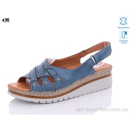 Босоножки женские "SHERLOCK SOON" 0449 blue, (р.р. 36-40), Турция, от 8 шт.