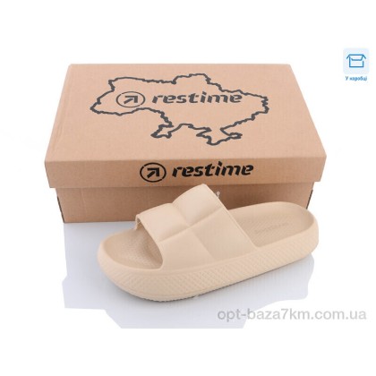 Шлепки женские "Restime" TWL23123 beige, (р.р. 35-40), Китай, от 24 шт. Шлепки женские "Restime" TWL23123 beige, (р.р. 35-40), Китай, от 24 шт.