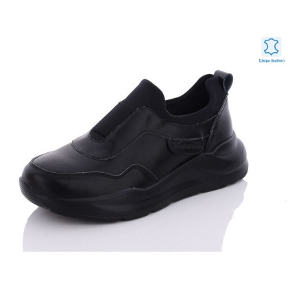 Кроссовки женские "Yimeili" Y793-5 black, (р.р. 37-41), Китай, от 6 шт.