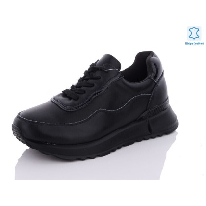 Кроссовки женские "Yimeili" Y736-1 black, (р.р. 37-41), Китай, от 6 шт.