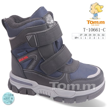 Ботинки детские "TOM.M" T-10661-C, (р.р. 27-32), Китай, от 8 шт. Ботинки детские "TOM.M" T-10661-C, (р.р. 27-32), Китай, от 8 шт.