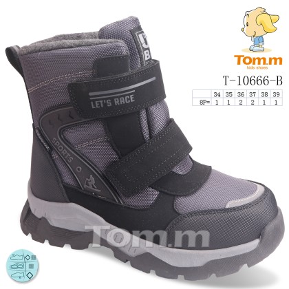 Ботинки детские "TOM.M" T-10666-B, (р.р. 34-39), Китай, от 8 шт. Ботинки детские "TOM.M" T-10666-B, (р.р. 34-39), Китай, от 8 шт.