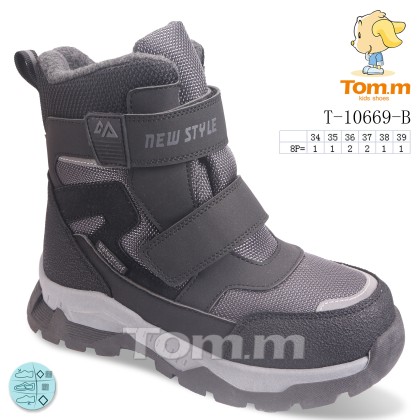 Ботинки детские "TOM.M" T-10669-B, (р.р. 34-39), Китай, от 8 шт. Ботинки детские "TOM.M" T-10669-B, (р.р. 34-39), Китай, от 8 шт.