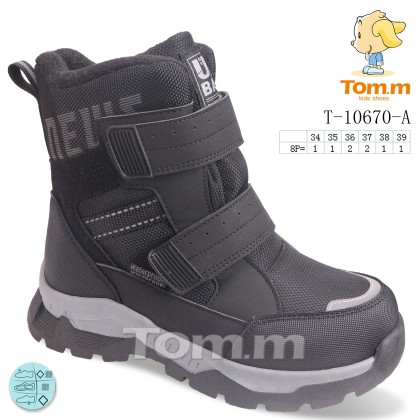 Ботинки детские "TOM.M" T-10670-A, (р.р. 34-39), Китай, от 8 шт. Ботинки детские "TOM.M" T-10670-A, (р.р. 34-39), Китай, от 8 шт.